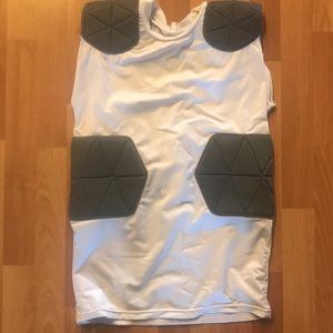 Football pad under shirt